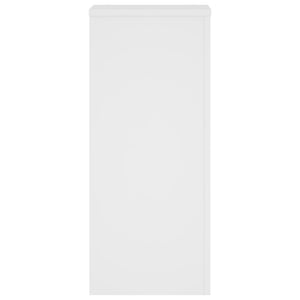 vidaXL Supports pour plantes 2 pcs Blanc 30x30x70 cm Bois d'ingénierie