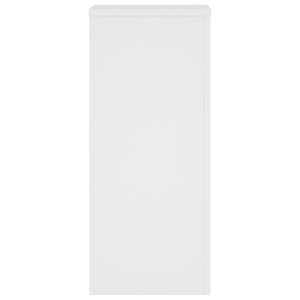 vidaXL Supports pour plantes 2 pcs Blanc 30x30x70 cm Bois d'ingénierie