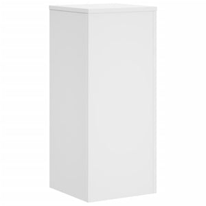 vidaXL Supports pour plantes 2 pcs Blanc 30x30x70 cm Bois d'ingénierie
