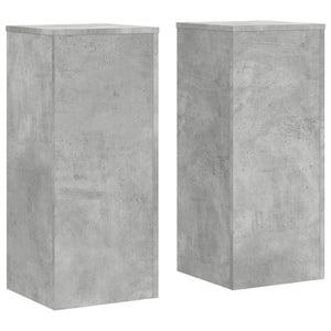Pflanzenständer 2er Set Betongrau 30x30x70 cm
