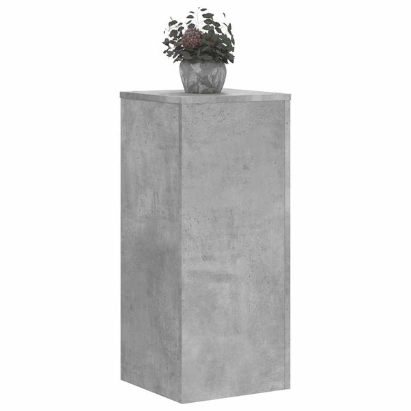 Pflanzenständer 2er Set Betongrau 30x30x70 cm