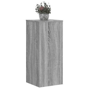 vidaXL Supports pour plantes 2 pcs Gris Sonoma 30x30x70 cm Bois d'ingénierie