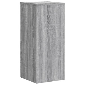 vidaXL Supports pour plantes 2 pcs Gris Sonoma 30x30x70 cm Bois d'ingénierie
