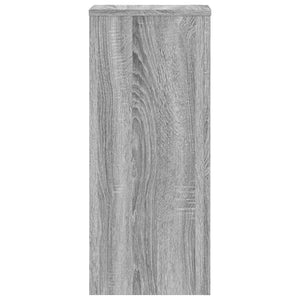 vidaXL Supports pour plantes 2 pcs Gris Sonoma 30x30x70 cm Bois d'ingénierie