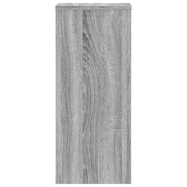 vidaXL Supports pour plantes 2 pcs Gris Sonoma 30x30x70 cm Bois d'ingénierie