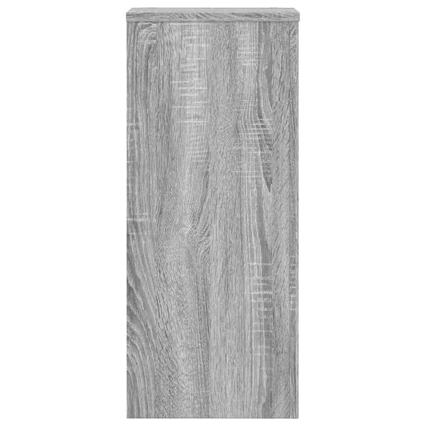 vidaXL Supports pour plantes 2 pcs Gris Sonoma 30x30x70 cm Bois d'ingénierie