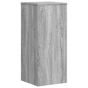 vidaXL Supports pour plantes 2 pcs Gris Sonoma 30x30x70 cm Bois d'ingénierie