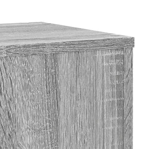 vidaXL Supports pour plantes 2 pcs Gris Sonoma 30x30x70 cm Bois d'ingénierie