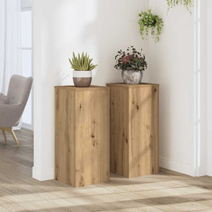 Pflanzenständer 2er Set Artisan Eiche 30x70 cm