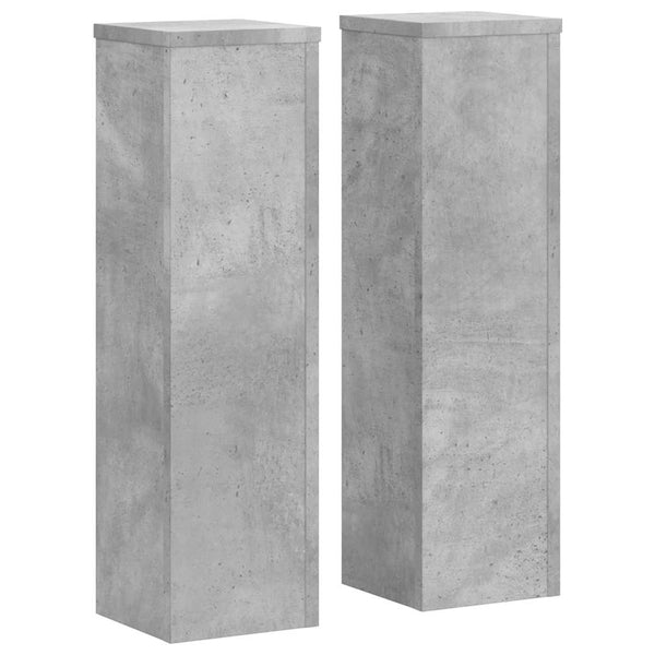 Betongraue Pflanzenständer, 2er-Set