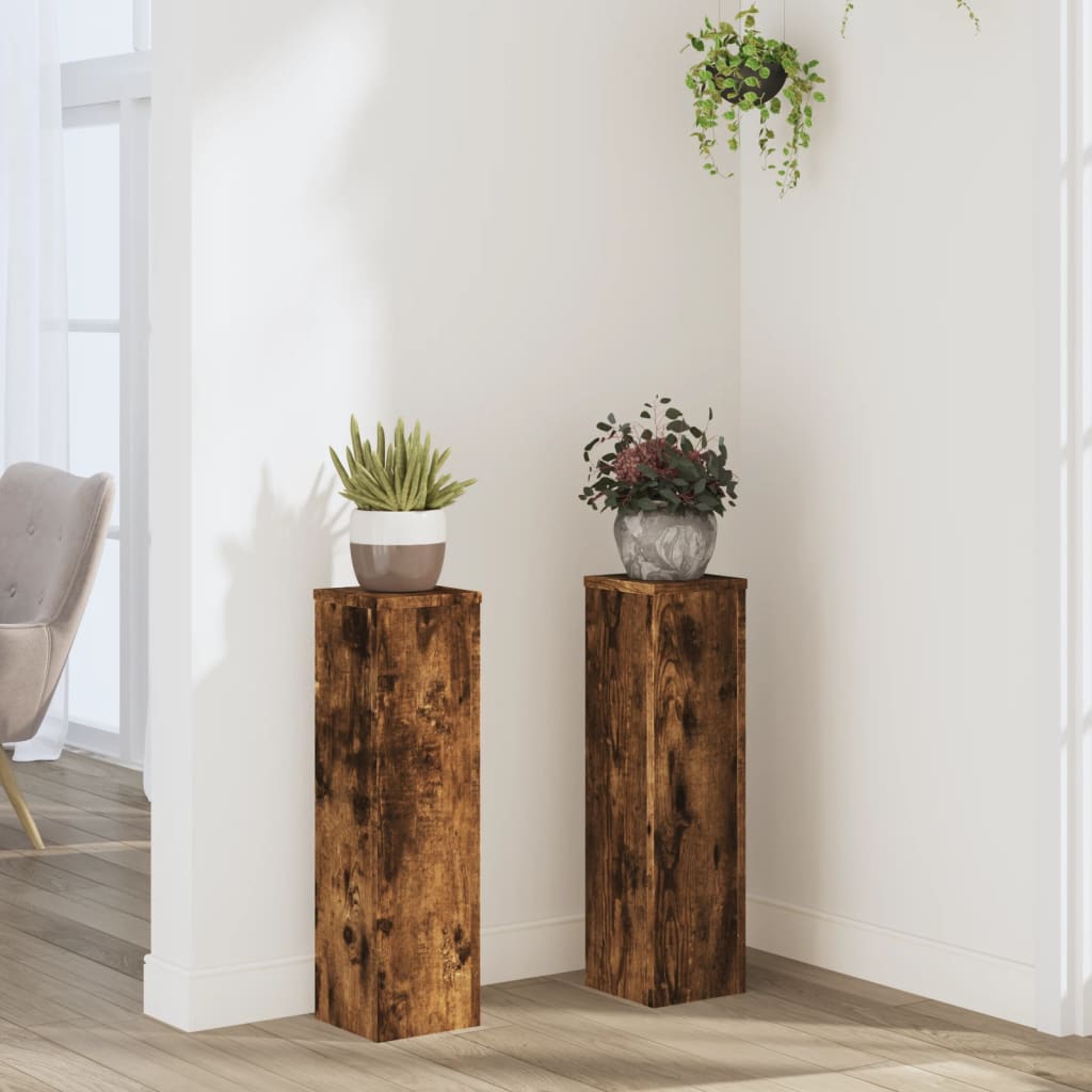 2er Set Pflanzenständer Räuchereiche 60cm
