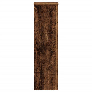 vidaXL Supports à plantes 2 pcs Aspect vieux bois 17x17x60 cm Bois d'ingénierie