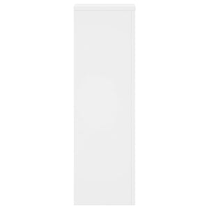 vidaXL Supports à plantes 2 pcs Blanc 25x25x80 cm Bois d'ingénierie