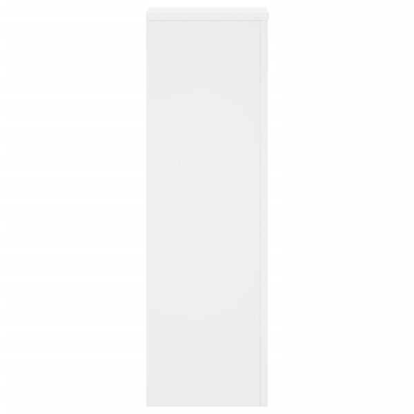 vidaXL Supports à plantes 2 pcs Blanc 25x25x80 cm Bois d'ingénierie