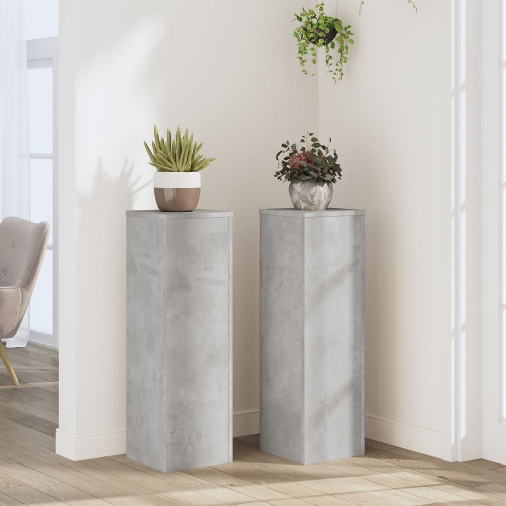 Pflanzenständer 2er Set Betongrau 80cm