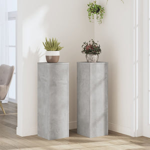 Pflanzenständer 2er Set Betongrau 80cm