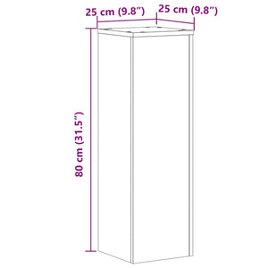 Pflanzenständer 2er Set Räuchereiche 80cm