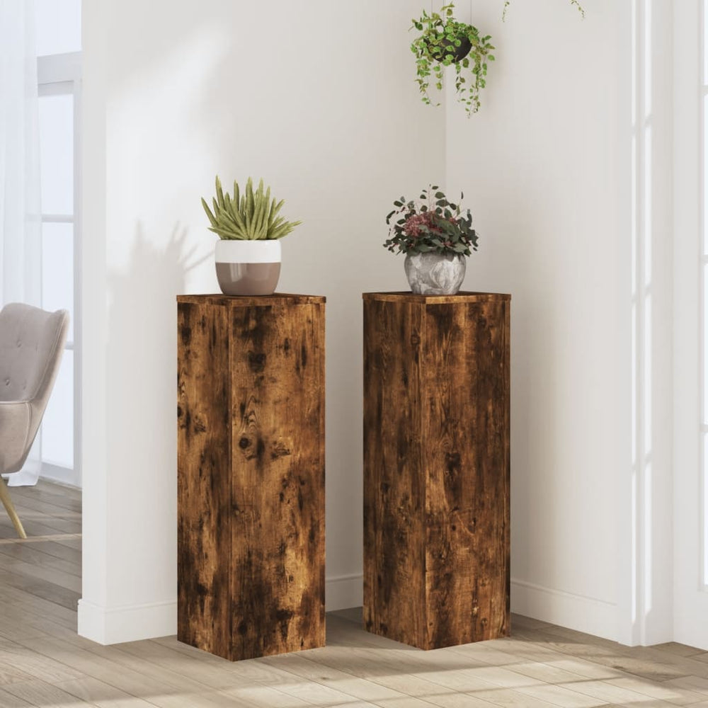 Pflanzenständer 2er Set Räuchereiche 80cm