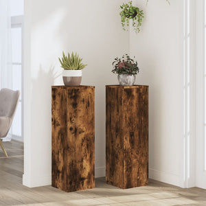 Pflanzenständer 2er Set Räuchereiche 80cm