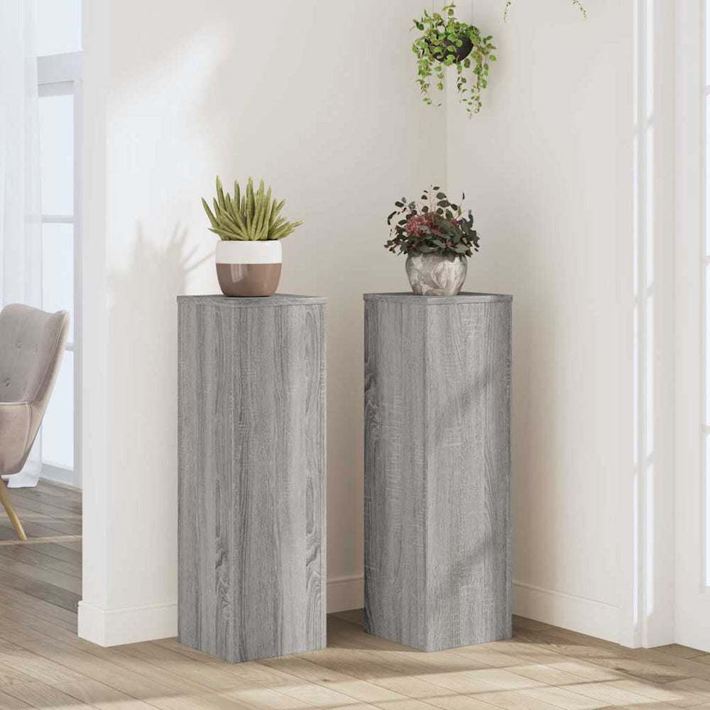 Pflanzenständer 2er Set Grau Sonoma 80cm