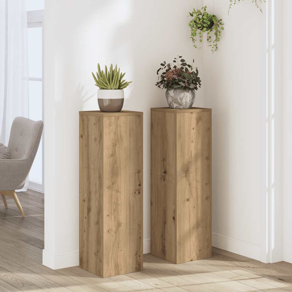 Pflanzenständer 2er Set Artisan-Eiche