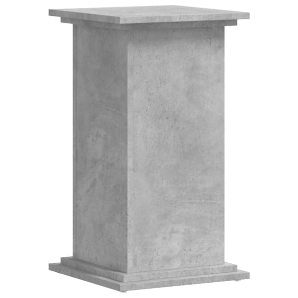 vidaXL Support de plantes gris béton 33x33x60 cm Bois d'ingénierie