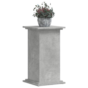 vidaXL Support de plantes gris béton 33x33x60 cm Bois d'ingénierie
