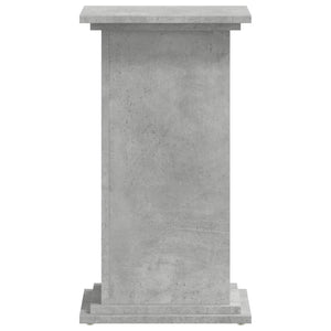 vidaXL Support de plantes gris béton 33x33x60 cm Bois d'ingénierie