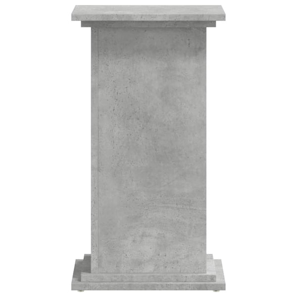 vidaXL Support de plantes gris béton 33x33x60 cm Bois d'ingénierie