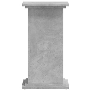 vidaXL Support de plantes gris béton 33x33x60 cm Bois d'ingénierie