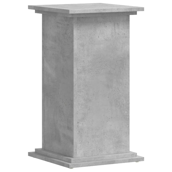 vidaXL Support de plantes gris béton 33x33x60 cm Bois d'ingénierie