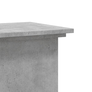 vidaXL Support de plantes gris béton 33x33x60 cm Bois d'ingénierie