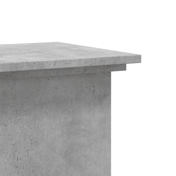 vidaXL Support de plantes gris béton 33x33x60 cm Bois d'ingénierie