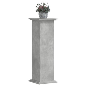 vidaXL Support pour plantes gris béton 33x33x100 cm Bois d'ingénierie