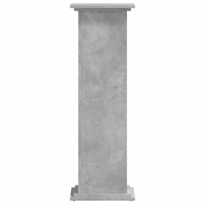 vidaXL Support pour plantes gris béton 33x33x100 cm Bois d'ingénierie