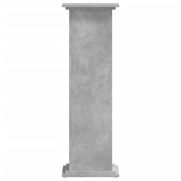 vidaXL Support pour plantes gris béton 33x33x100 cm Bois d'ingénierie