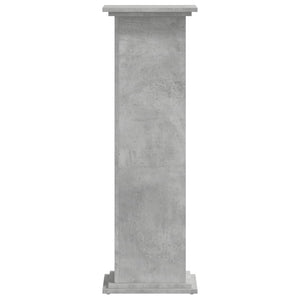 vidaXL Support pour plantes gris béton 33x33x100 cm Bois d'ingénierie