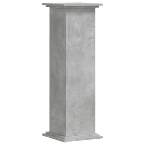 vidaXL Support pour plantes gris béton 33x33x100 cm Bois d'ingénierie