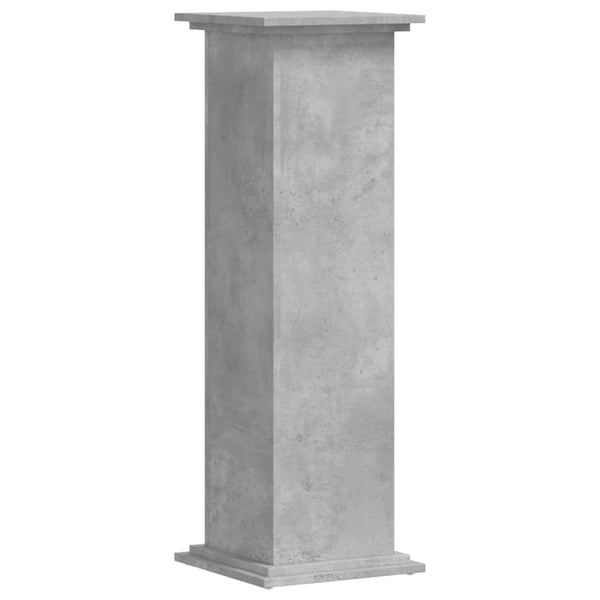 vidaXL Support pour plantes gris béton 33x33x100 cm Bois d'ingénierie