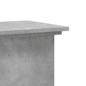 vidaXL Support pour plantes gris béton 33x33x100 cm Bois d'ingénierie
