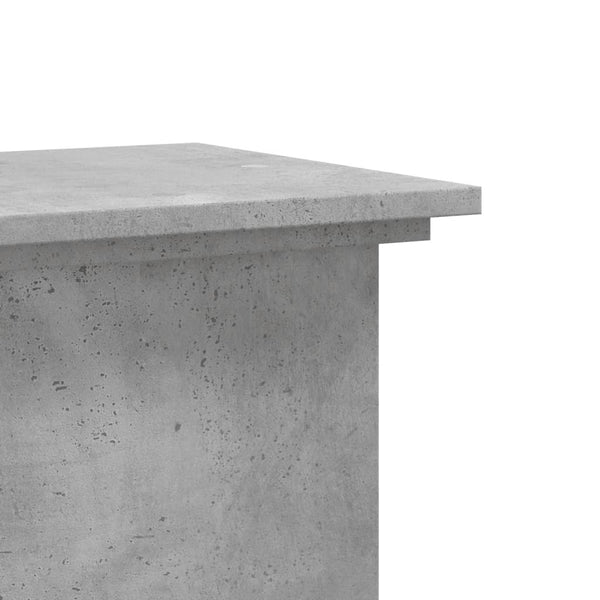 vidaXL Support pour plantes gris béton 33x33x100 cm Bois d'ingénierie