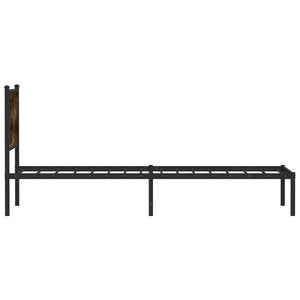 Metallbett Räuchereiche 80x200 cm