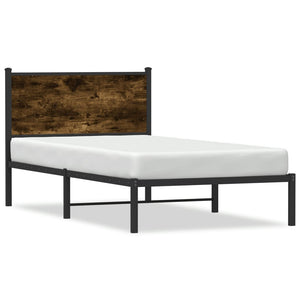 Metallbett 107x203 cm Räuchereiche