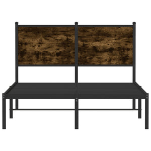 Metallbett 120x190 cm Räuchereiche