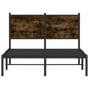 Metallbett 120x200 cm Räuchereiche