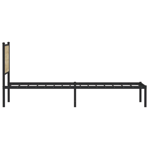 Metallbett 75x190 cm Sonoma Eiche