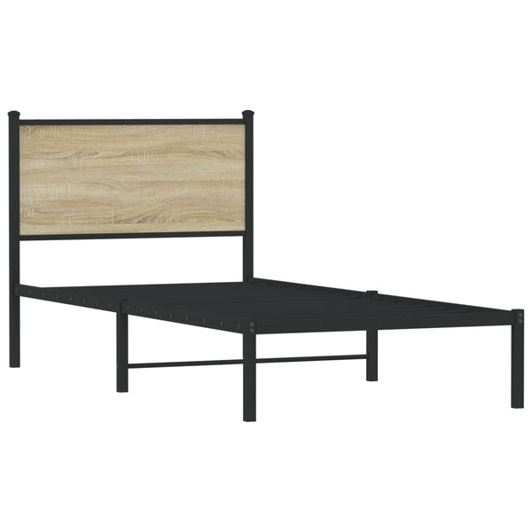 Metallbett 80x200 cm Sonoma Eiche