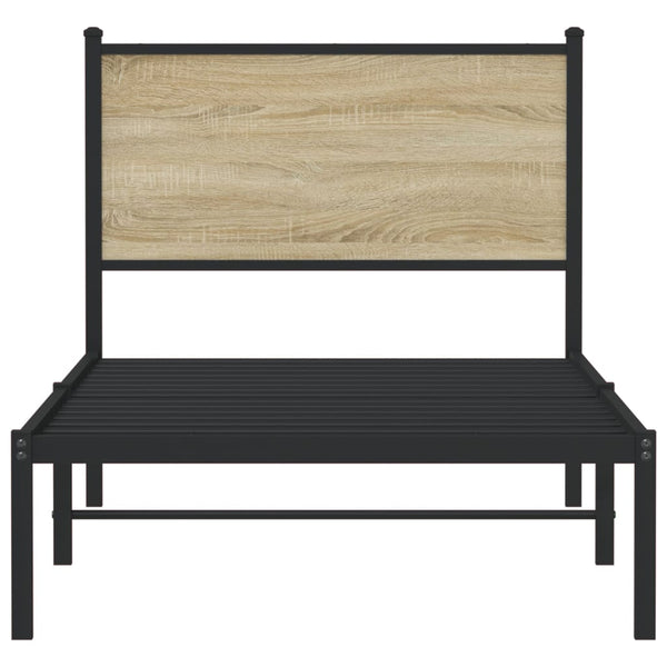 Metallbett 80x200 cm Sonoma Eiche