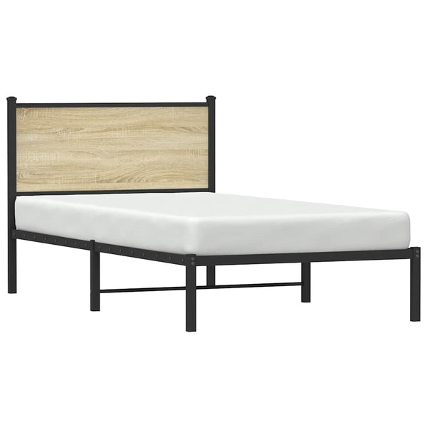 Metallbett 100x190 cm Sonoma Eiche