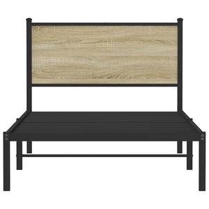 Metallbett 100x190 cm Sonoma Eiche
